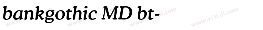 bankgothic MD bt字体转换